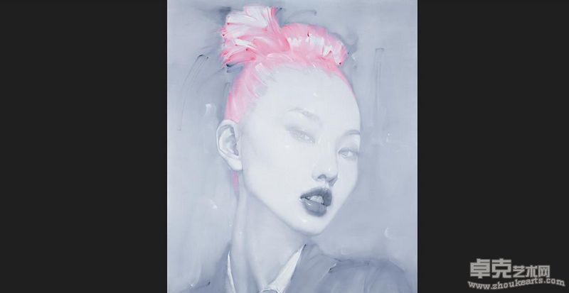 刘虹--2010年.丽色--唇语 4. 180x150布面油画