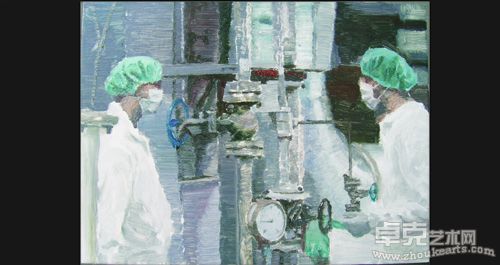 马杰--冰冷的药-2布面油画40X30CM