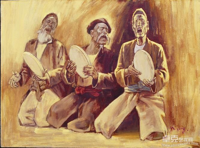 马一平--《动地长歌1号》120X90cm  2009年