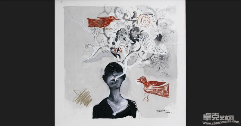 吴奇志--《李明》30X40cm布面油画