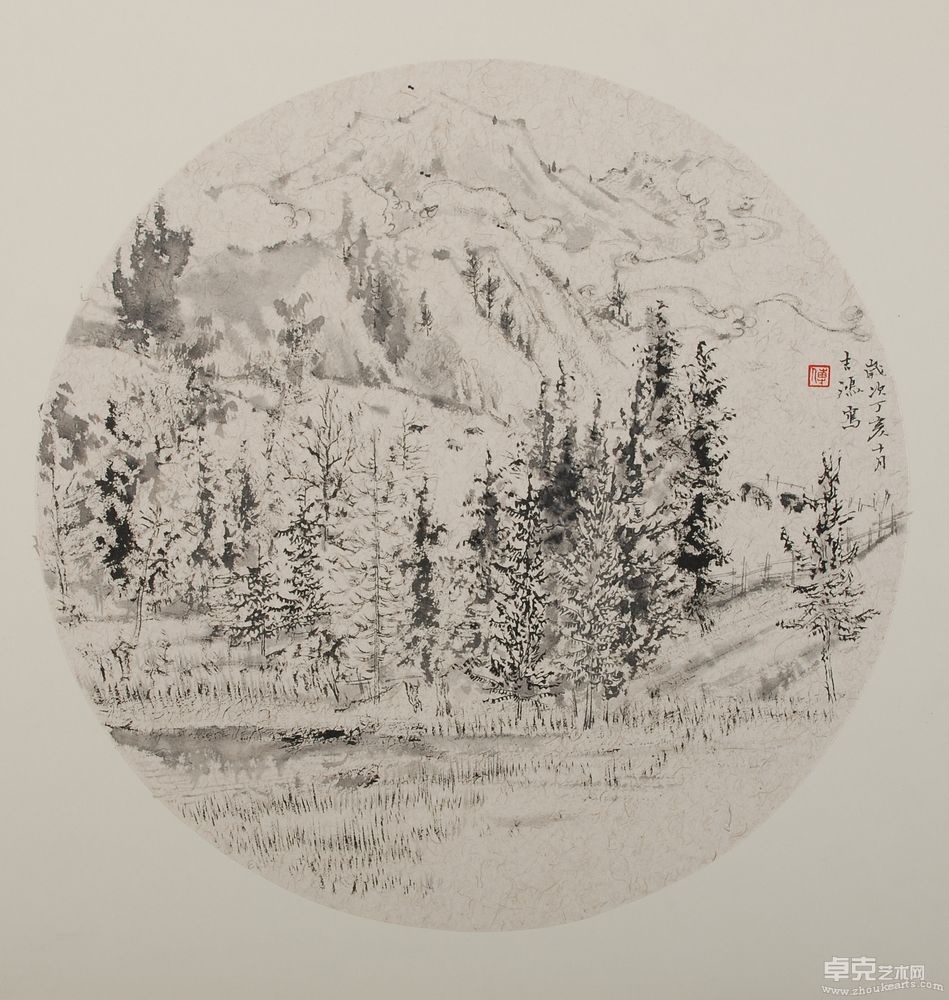 西行系列之134×36cm