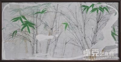 竹子  40X80cm  综合材料  2010