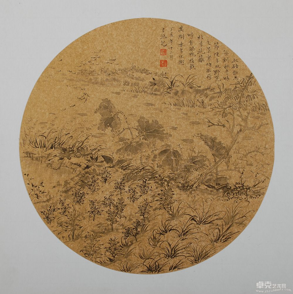 枯草疏篱34×36cm