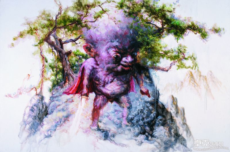 《华山论剑》200X300CM布面油画2009