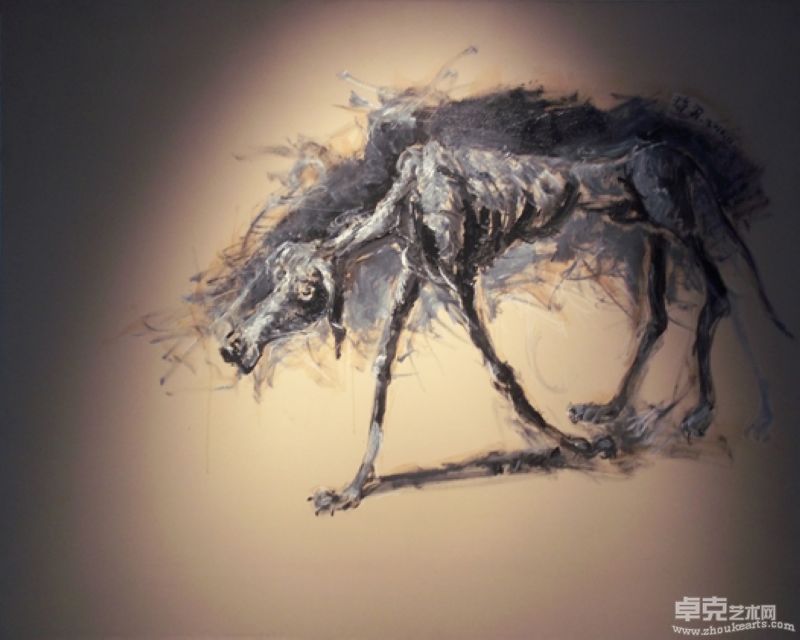《贾科梅第的狗》146X114CM 布面丙烯2010