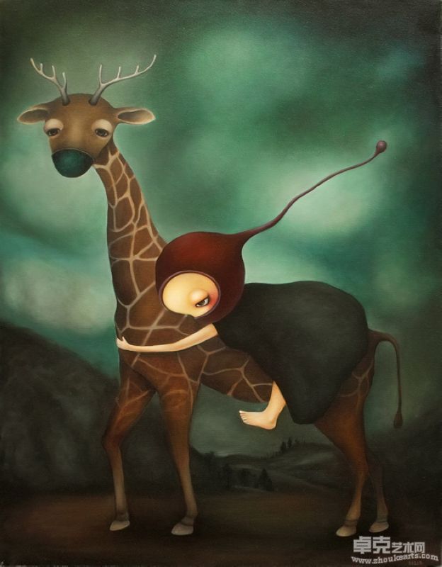 森林里的秘密--远行130X97CM 2010