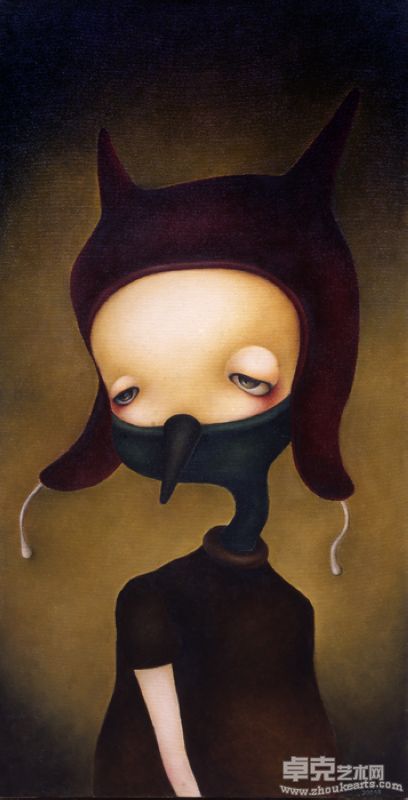 我是一个小丑    布面油画  2010  120X60CM