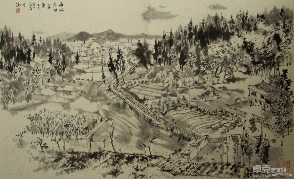 水田漠漠册十二35×58.5cm