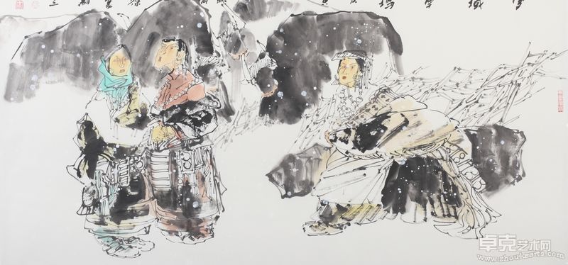 雪域卓玛69x137cm