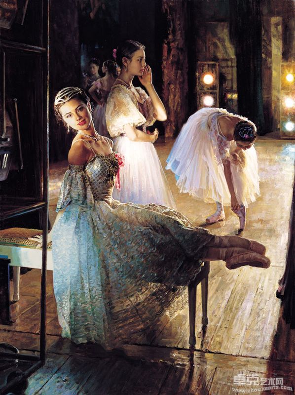 神秘的舞台Ten Mysterious Stage 101.5x76cm 1998
