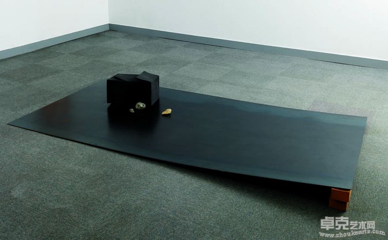 2.The Presentation – From Earth, 120x240x36cm,Stone clay,Stone,Steel,2009