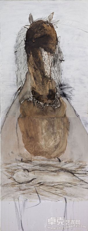 《执拗—15》 布面综合材料  240X190 2009年   作者  吕岩