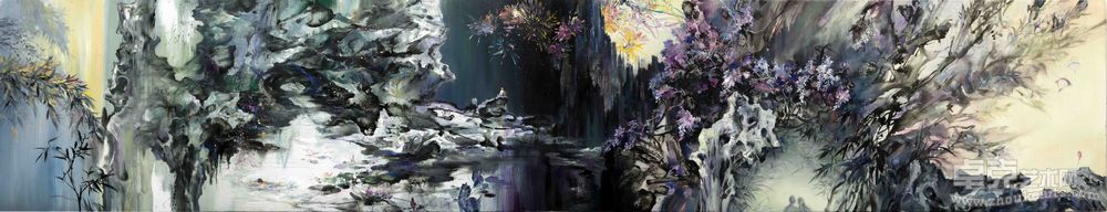 《待到灯火阑珊处》440×84cm