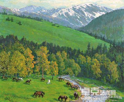 郭绍纲家庭画展