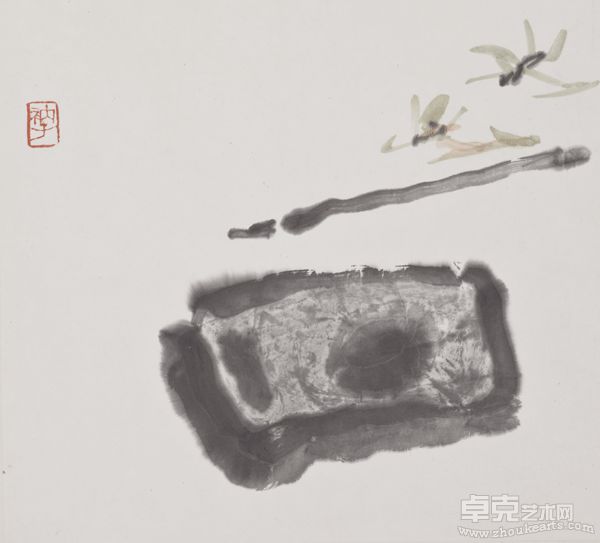 笔墨之一  纸本水墨 33×33cm