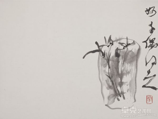 妙手偶得  纸本水墨 34×48cm