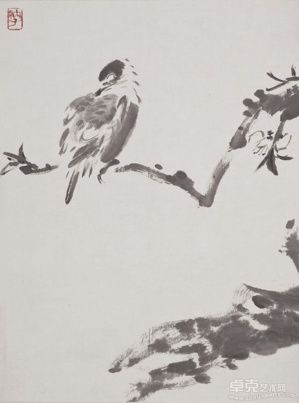 栖  纸本水墨 34×48cm