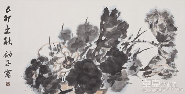 乙卯之秋 纸本水墨 69×137cm