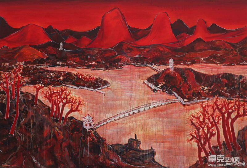 郭利伟《无题》布面丙烯 150x220cm  2008-2010年