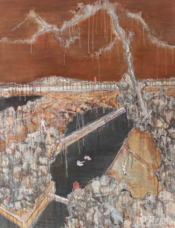 1郭利伟《无题》布面丙烯 180x140cm 2007年-