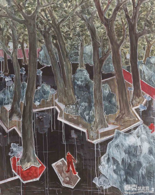 1郭利伟《无题》布面丙烯 180x140cm 2008-2010年