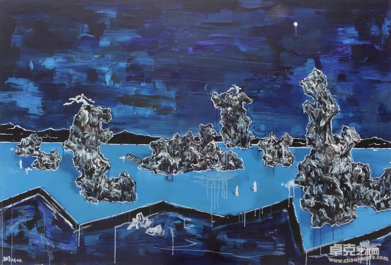 2郭利伟《无题》布面丙烯 150x220cm  2008-2010年