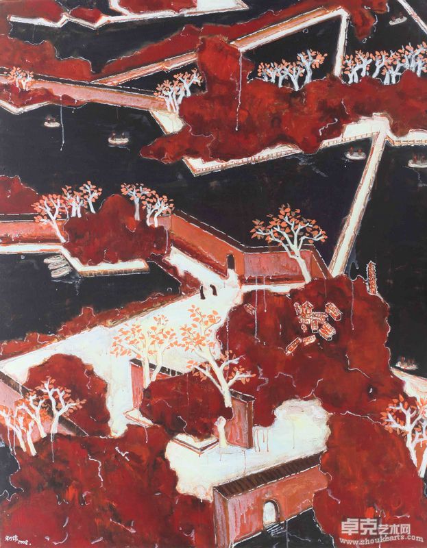 2郭利伟《无题》布面丙烯 180x140cm  2008年