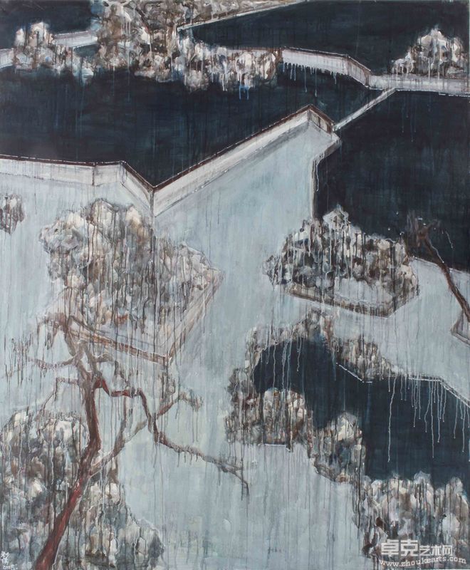 2郭利伟《无题》布面丙烯 180x150cm  2008年