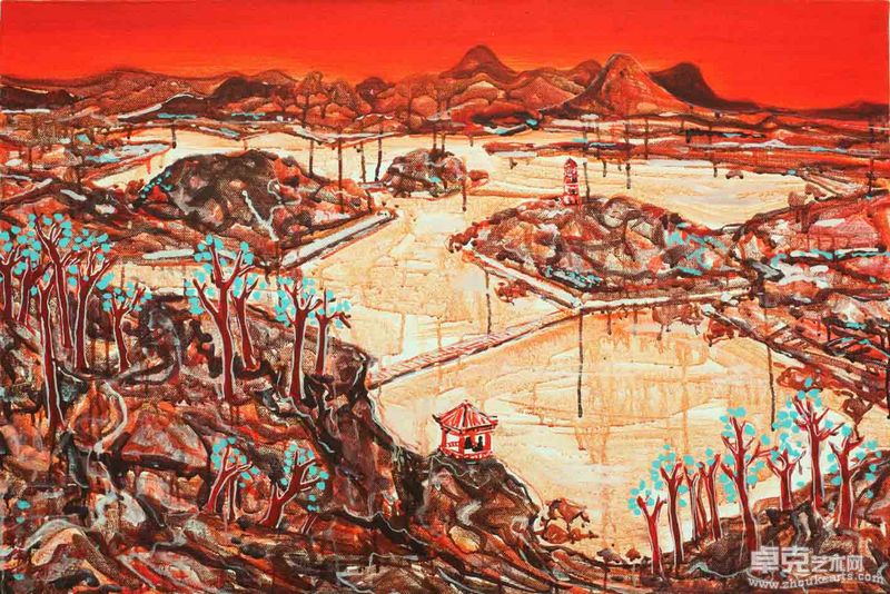 3郭利伟《无题》布面丙烯 60x90cm 2010年