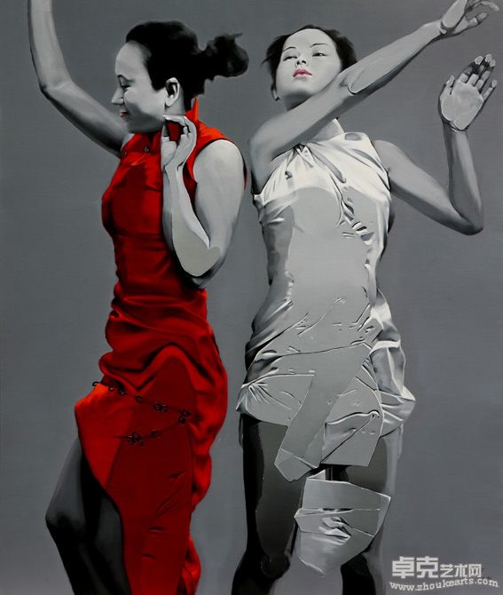 金宇“触点”系列之194 160x190cm 2009 油画亚麻布