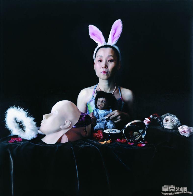 赵艳婷 童话之四_布面油画_130x130cm._2009
