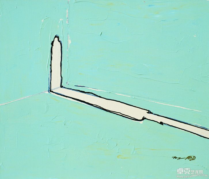 空间秘密的持有者 1 The Owner of Space-SecretNO.1, 布面丙烯 Acrylic Painting on Canvas  45.5×53cm 1997