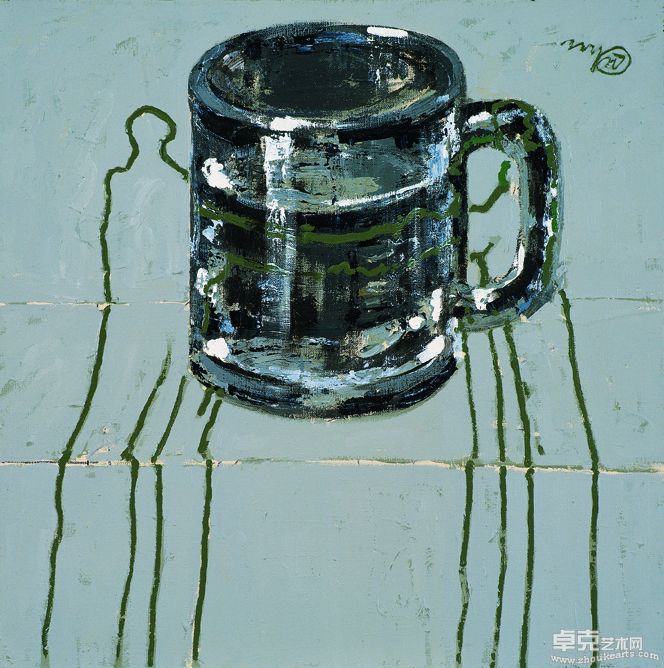 随缘自在3  Being Easy No.4, 布面丙烯Acrylic Painting on Canvas  80×80cm  1996