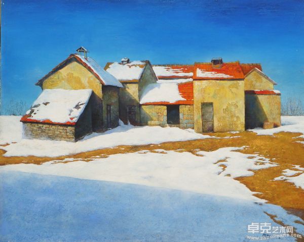 烤烟房   100x80cm