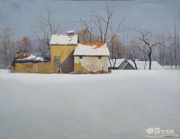 烤烟房之三  89x110.6cm