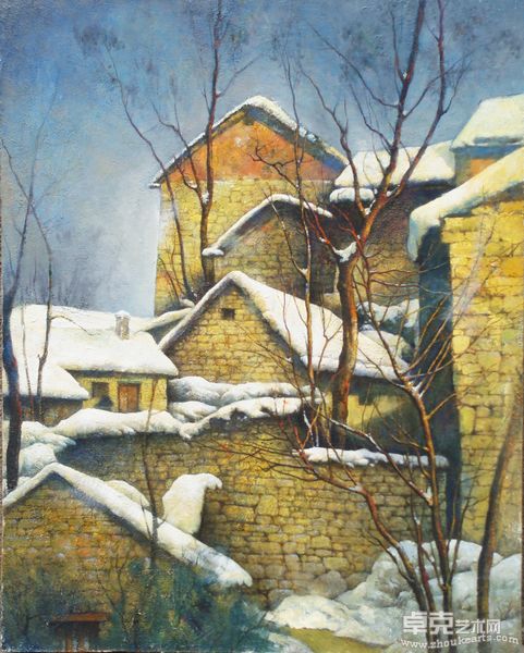 山村家园 82x65cm