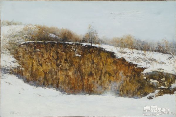 雪坡  61x91cm
