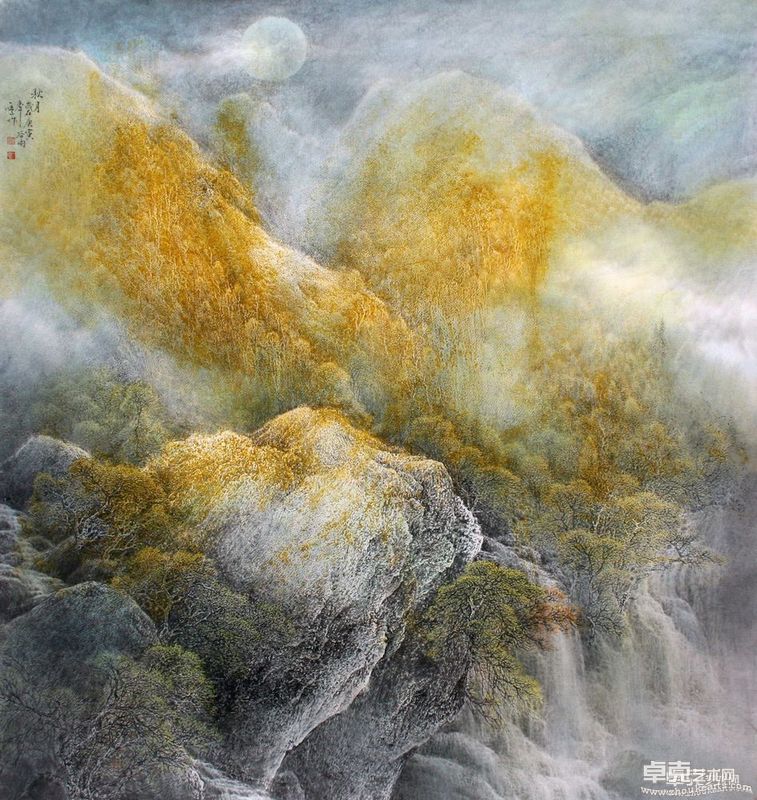 冯一鸣 秋月 96x90cm
