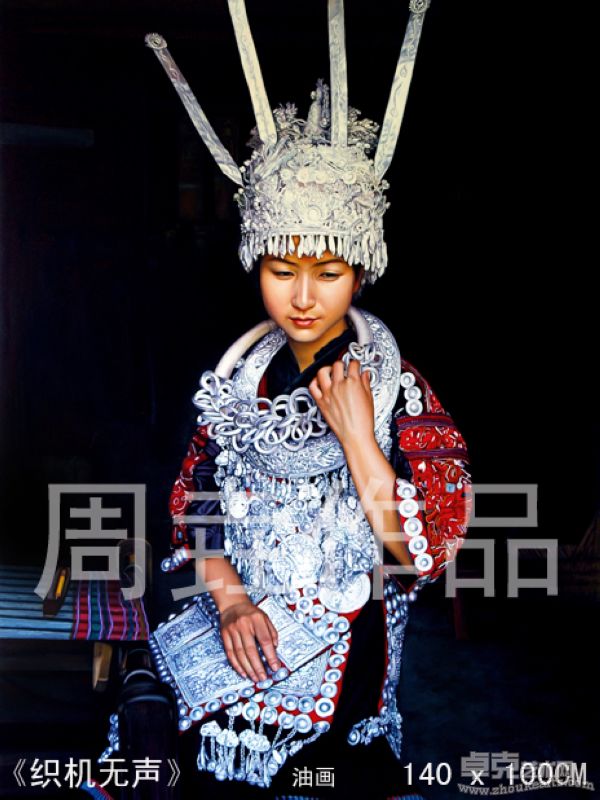 织机无声，油画 周垚