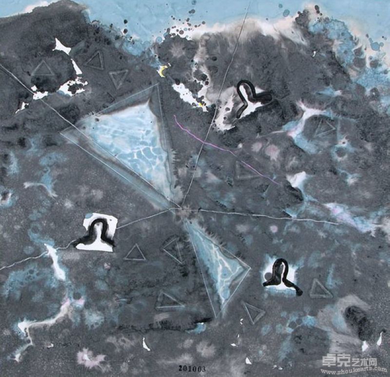 何灿波-触光之怡The Pleasure of Light Touch 123x119cm