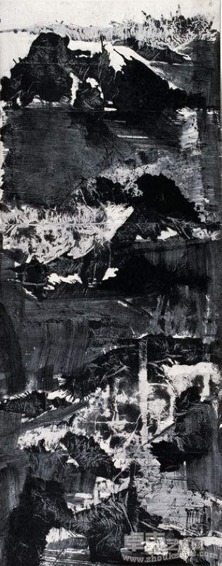 蓝正辉20相思系列6，620x245cm,宣纸水墨裱布，2009