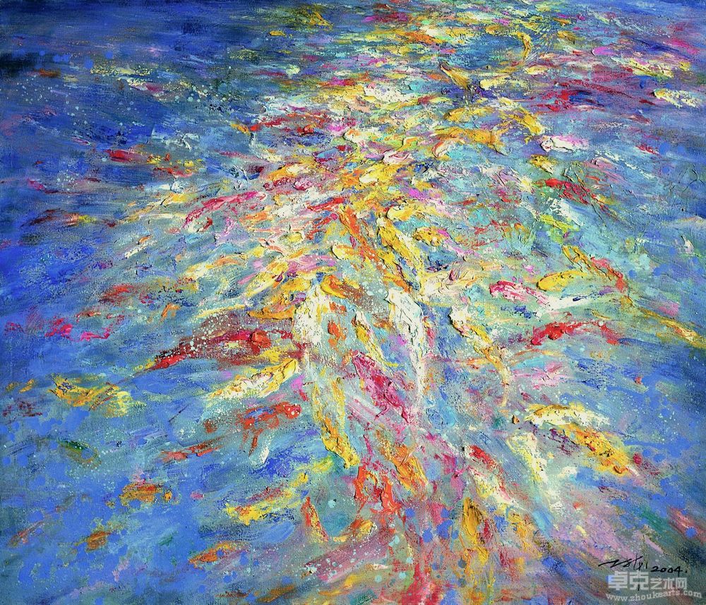 鱼意系列no6150x130cm