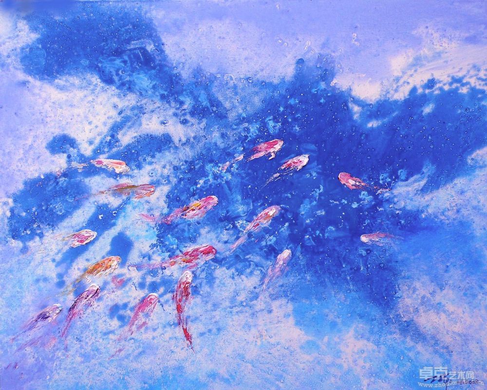鱼意1100x80cm
