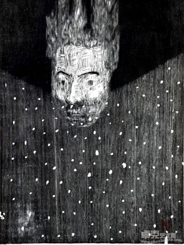 女孩系列之三十九 姜淼 60 cm × 45 cm 版畫 2008