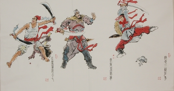 水浒英雄画卷（局部）
