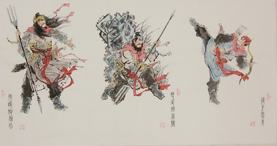 水浒英雄画卷（局部）