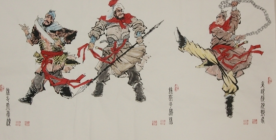 水浒英雄画卷（局部）
