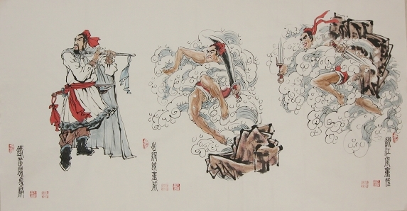 水浒英雄画卷（局部）