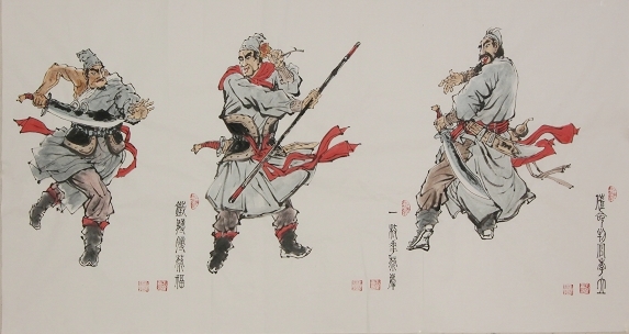水浒英雄画卷（局部）