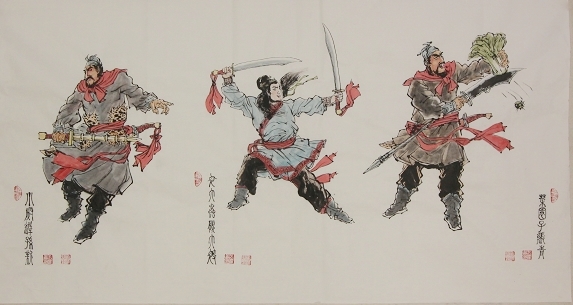 水浒英雄画卷（局部）